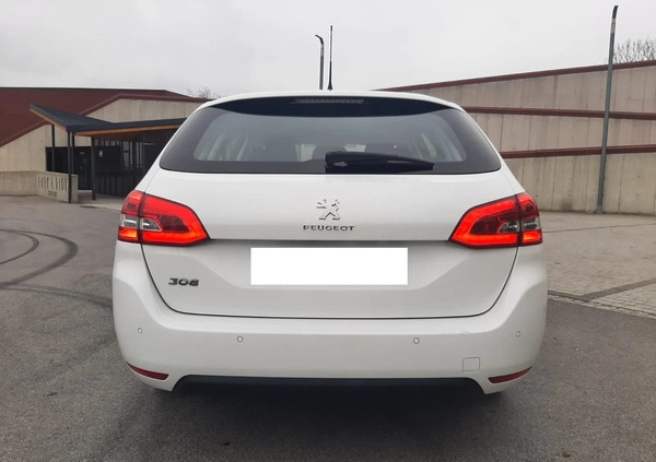 Peugeot 308 cena 51600 przebieg: 112000, rok produkcji 2019 z Kisielice małe 562